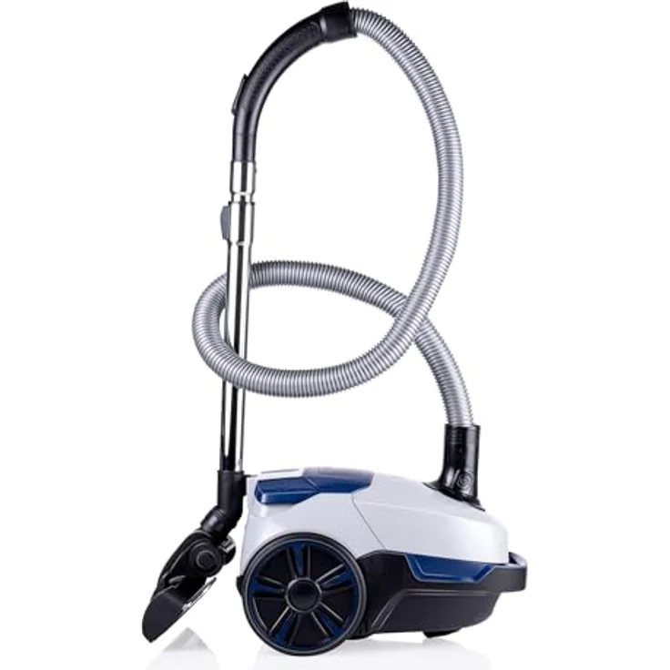 Dirt Devil Staubsauger mit Beutel DD2002 - Bodenstaubsauger 2.5L - 800W - HEPA 10 Filter - Weiß/Blau – Bild 1
