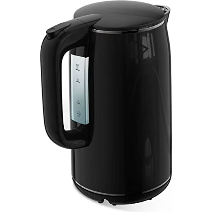 Kalorik TKG JK 2000 Wasserkocher, 2200 Watt, 1,7 Liter, kabellos, mit Display, Temperatureinstellung, Warmhaltefunktion, schwarz – Bild 3