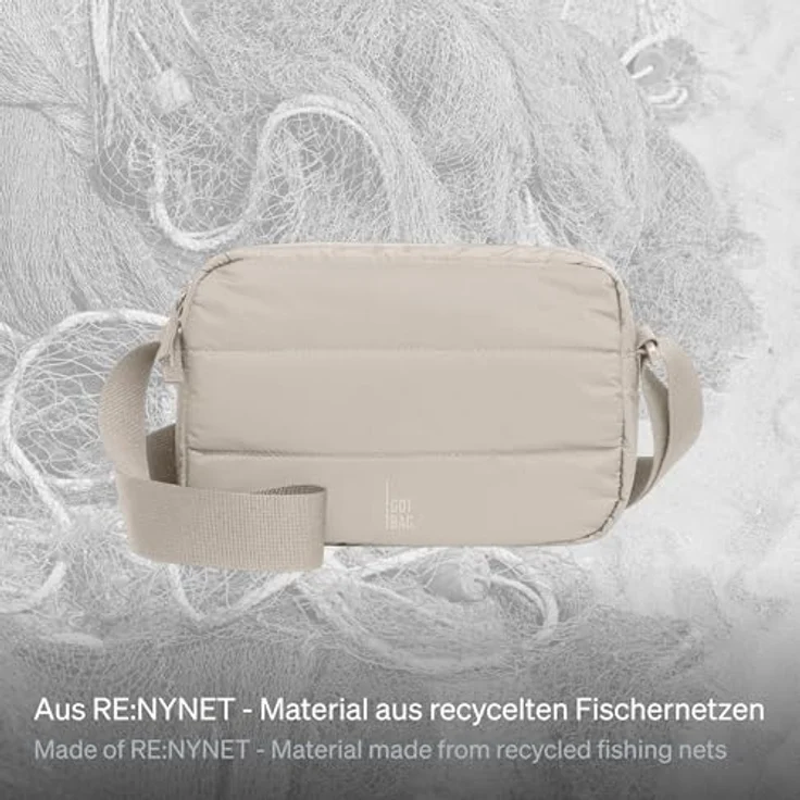 Got Bag Crossbody Umhängetasche 23 cm, beige, 100% Polyester, kompakt und vielseitig – Bild 4