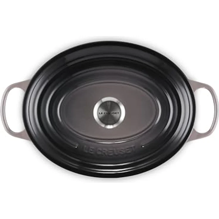 Le Creuset Signature Gusseisen-Bräter mit Deckel, Oval, Ø 31 cm, 6,3 l, Geeignet für alle Herdarten inkl. Induktion, 5,705 kg, Flint – Bild 2
