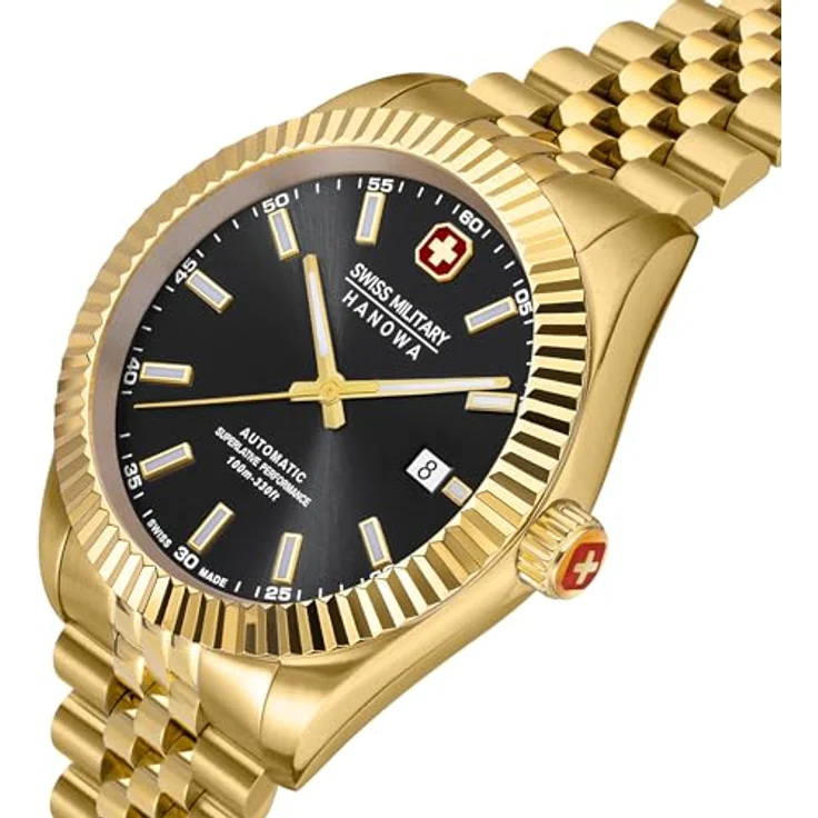 Swiss Military Hanowa Herren Analog Schweizer Automatikwerk Uhr mit Edelstahl Armband SMWGL0002110 – Bild 4
