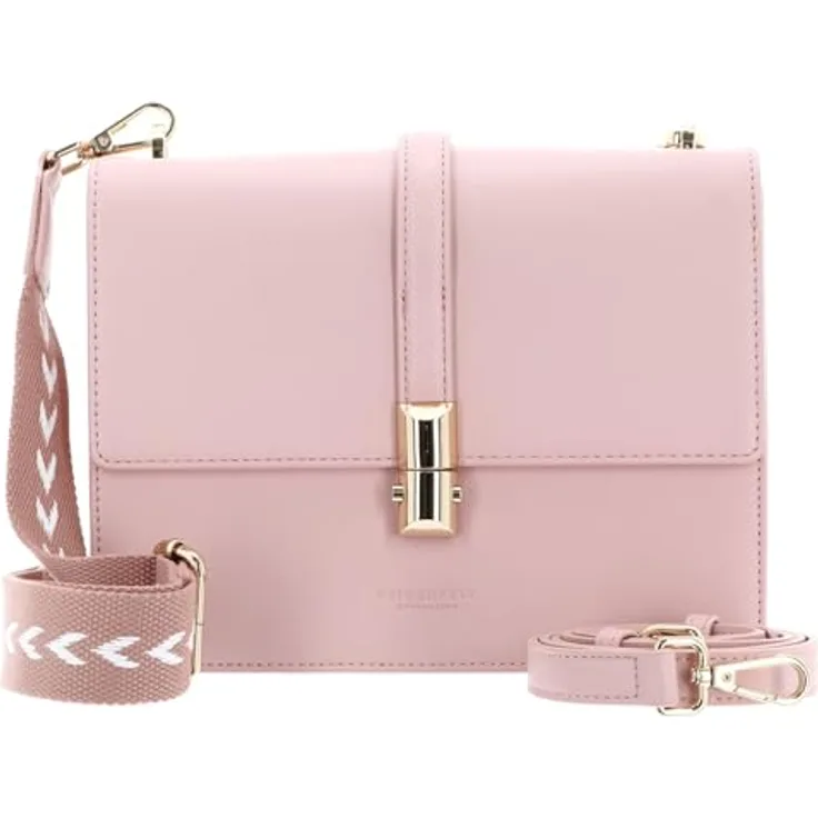 Seidenfelt Lilla Ro Umhängetasche 28 cm, Polyurethan, pink, mit abnehmbaren Umhängeriemen