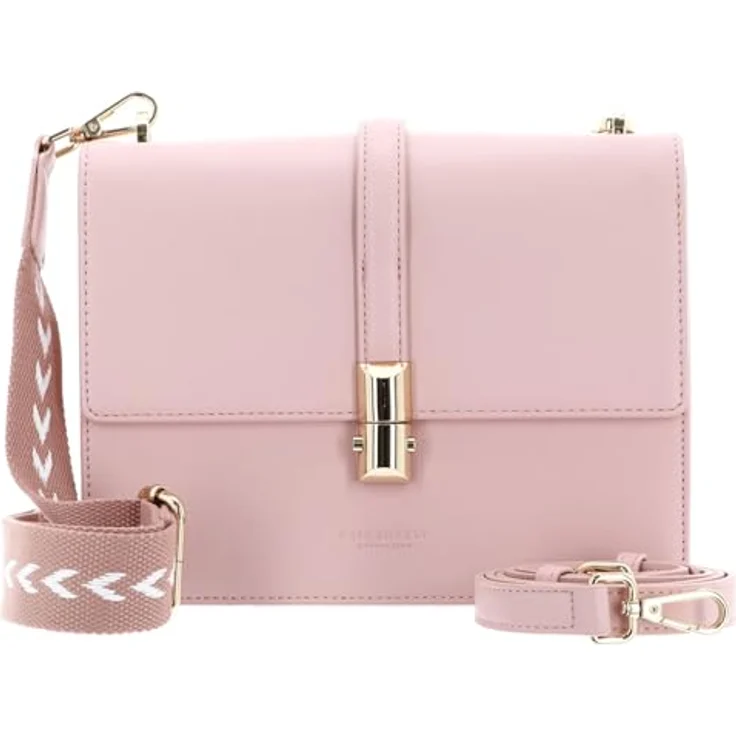 Seidenfelt Lilla Ro Umhängetasche 28 cm, Polyurethan, pink, mit abnehmbaren Umhängeriemen – Bild 1