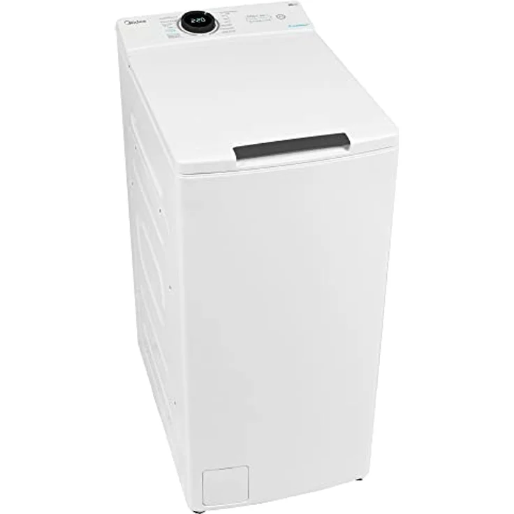 Midea MF100T80B-13A Toplader Waschmaschine 8kg / AquaStop/XL Türöffnung/Soft Opener/Inverter Motor / 1300 U/min – Bild 1