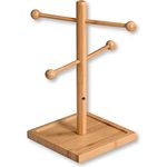 KESPER | Brez'n- und Wurstständer, 6-armig, Material: Bambus, Maße: 15 x 15 cm/Höhe: 37 cm, Farbe: Braun | 58614