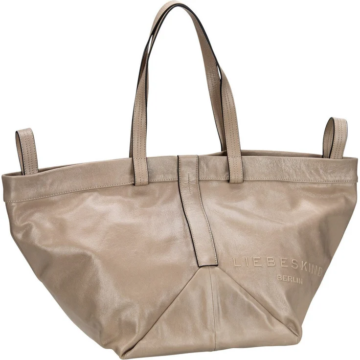 Liebeskind Berlin Shopper Elvira 2144218, edler Einkaufstasche aus Lammleder, Schwarz – Bild 1