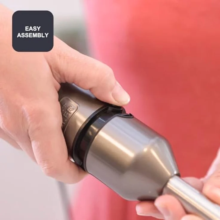 Black+Decker BXHB1200E Handmixer, 1200 W, 20 Geschwindigkeiten und Turbo, 4-stufige Edelstahlklingen, spritzwassergeschützt, leicht und ergonomisch, BPA-frei – Bild 7