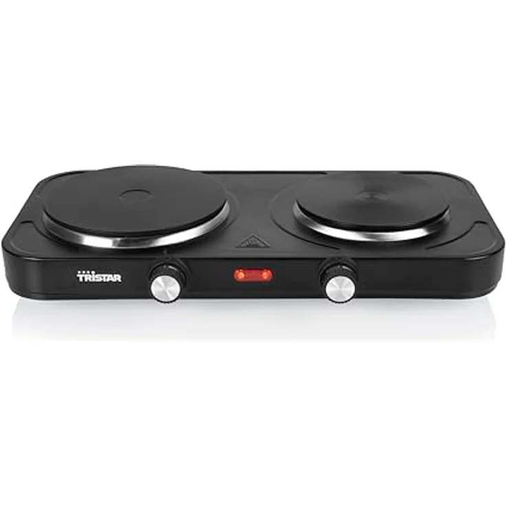 Tristar Tragbare Kochplatte - Doppelbrenner - 2.500 W - KP-6152 - Ideal für Studentenunterkünfte, Camping & amerikanische Küche – Bild 2