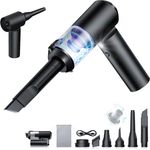 TOFOW Akku-Hand-und Stielstaubsauger Tragbarer Reiniger Multifunktions-Mini-Staubsauger Auto-Staubsauger, Car Mini Tragbarer Akku-Staubsauger mit 18000PA Saugleistung und LED-Beleuchtung