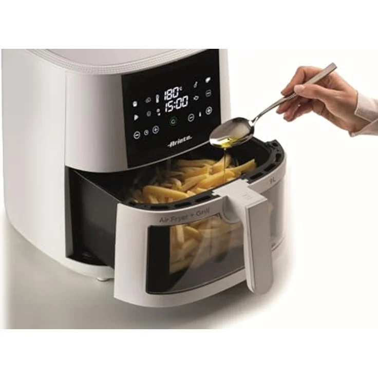 Ariete Heißluftfritteuse 4630W, 1500 W, Gourmet-Reise mit 8 voreingestellten Programmen, Schwarz – Bild 5