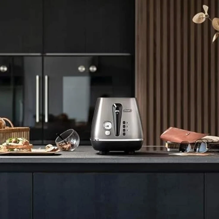 De'Longhi Toaster Distinta Titanium CTI2103.TB, Edelstahl 2 Schlitze, Defrost-Funktion, 900W – Bild 5