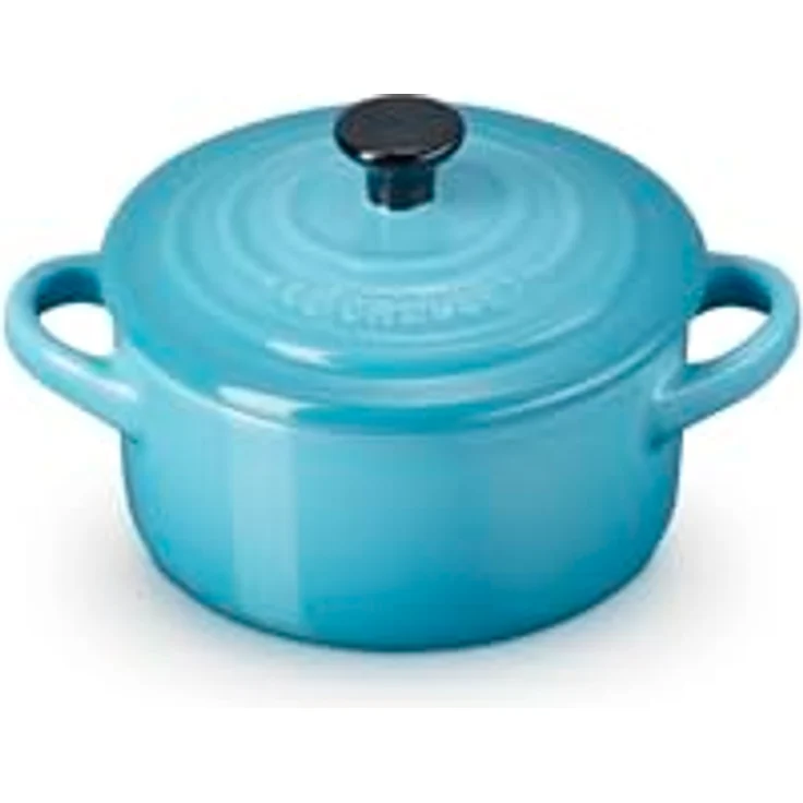 Le Creuset Mini-Cocotte- Bräter, Rund, 200 ml, 10 x 5 cm, Steinzeug, Türkis – Bild 2