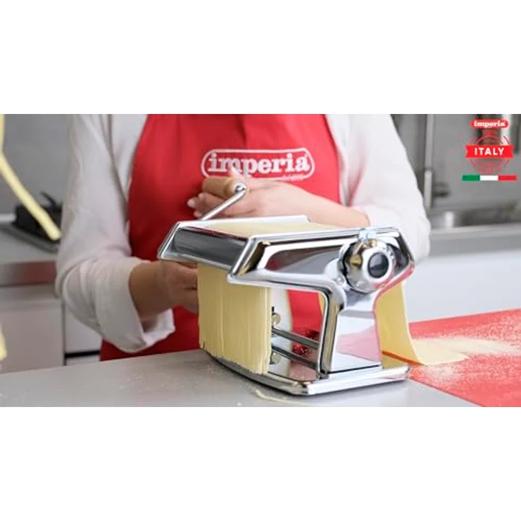 Imperia Titania Nudelmaschine, 100% Made in Italy, stahl, manueller Querschneider für Lasagne, Tagliolini, Fettuccine – Bild 2
