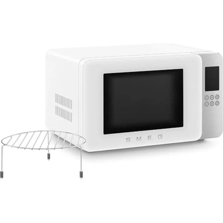 Smeg MOC01WHMEU Kombi-Mikrowelle mit Grill, Edelstahl-Garraum, 4 Funktionen und Inverter-Technologie – Bild 6