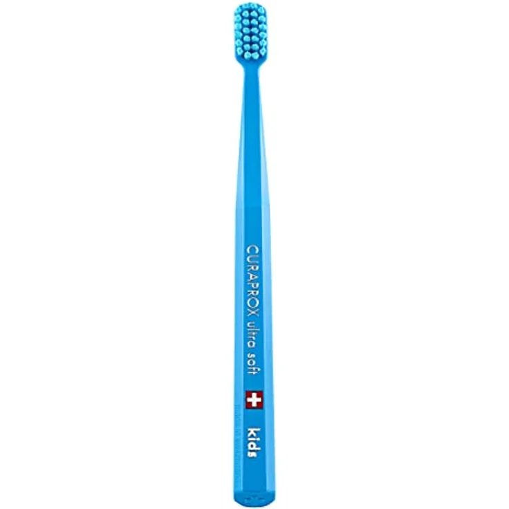 Curaprox CS Kids Toothbrush Ultra Soft CUREN Bristles Small Brush Head Random Color, Kinderzahnbürste mit sanfter Reinigung und lustigem Design – Bild 1