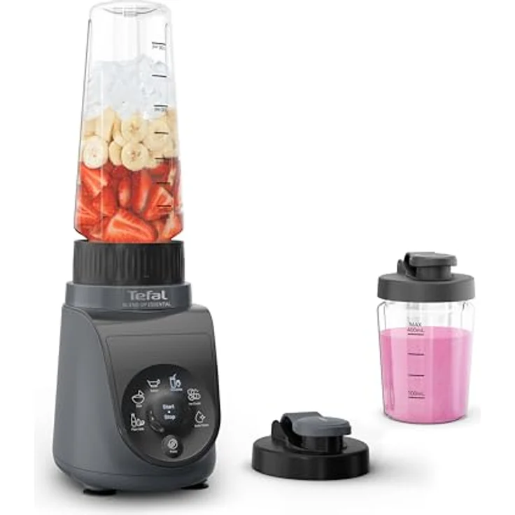 Tefal Blend Up Essential BL1EHB, Mini Mixer mit 800 W, 0,7 l, Pulsfunktion, Eis-Crusher, Schwarz – Bild 1
