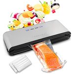 classbach® Vakuumiergerät Vakuumierer Set inkl. Vakuum Beutel, Lebensmittel Einschweißgerät für 8x längere Frische, perfekt als Sous Vide, C-VK 4000, Edelstahl