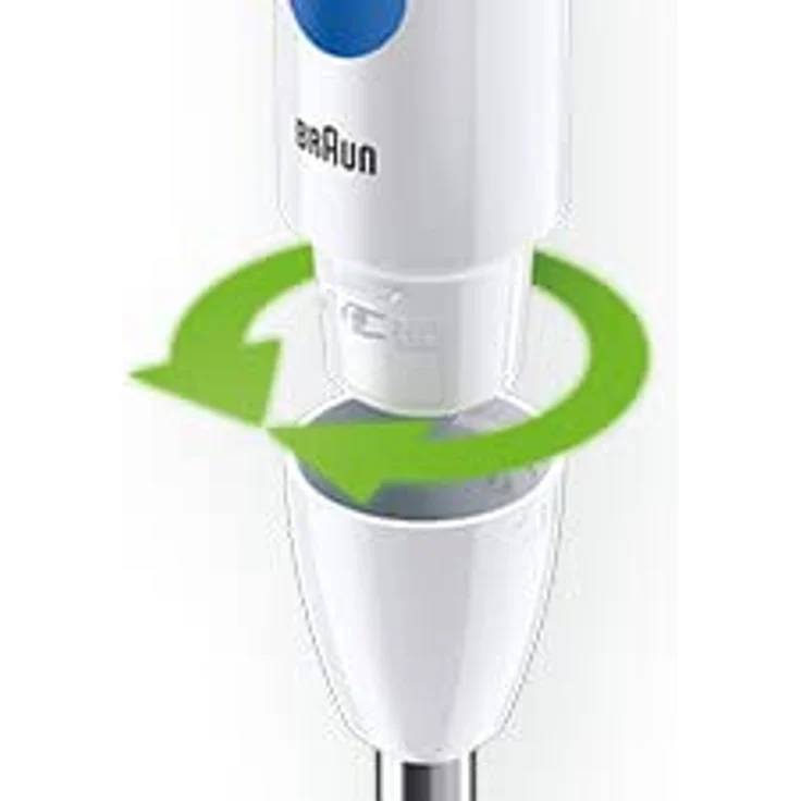 Braun MultiQuick 2 MQ20236MWH Stabmixer mit EasyTwist-System, Mixer für Saucen und Smoothie, 2 Geschwindigkeiten, Zerkleinerer mit 500 ml und Schneebesen, 600 W, Weiß – Bild 5