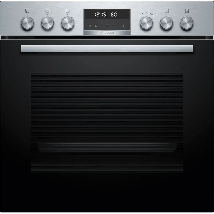 Bosch Exclusiv HEG578BS4 Einbau-Herd, 60 x 60 cm, Edelstahl, Air Fry Funktion und pyrolytische Selbstreinigung