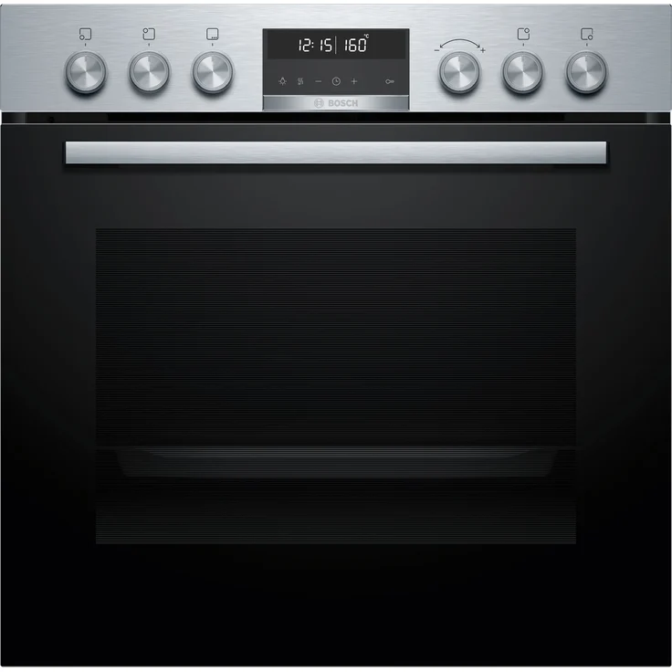 Bosch Exclusiv HEG578BS4 Einbau-Herd, 60 x 60 cm, Edelstahl, Air Fry Funktion und pyrolytische Selbstreinigung