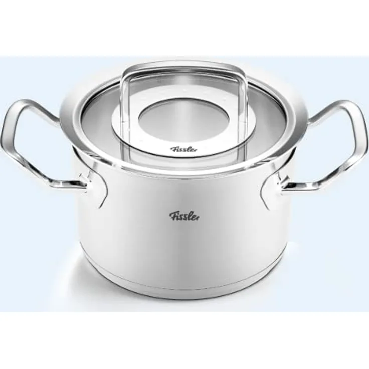 Fissler Original-Profi Collection / Edelstahl-Kochtopf (Ø 16 cm, 21L) Töpfe inkl. Glas-Deckel – Induktion