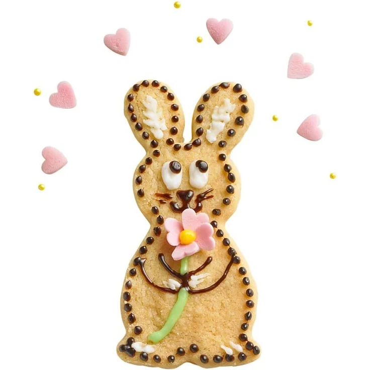 Kaiser Hase Henry, klein Ostern Plätzchen Ausstecher für Kekse, Edelstahl, 8 x 6,5 x 2,5 cm – Bild 3