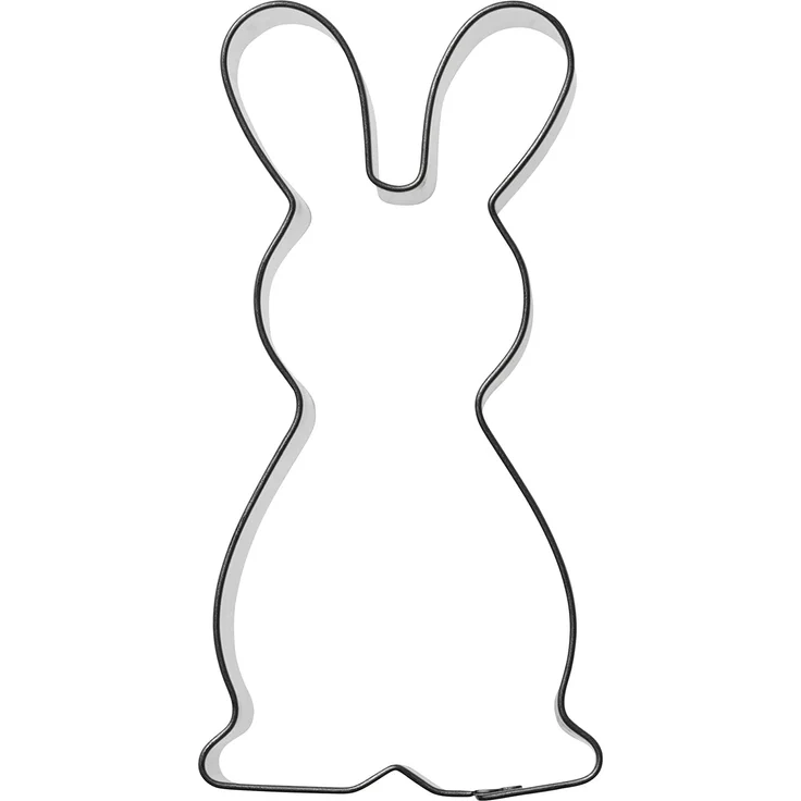 Kaiser Hase Henry, klein Ostern Plätzchen Ausstecher für Kekse, Edelstahl, 8 x 6,5 x 2,5 cm – Bild 2