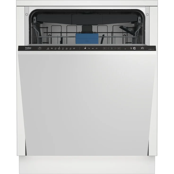 Beko BDIN38540, Vollintegrierter Geschirrspüler mit TrayWash-System, 15 Massgedecke, Schwarz, 42 dB, SelfDry-Funktion