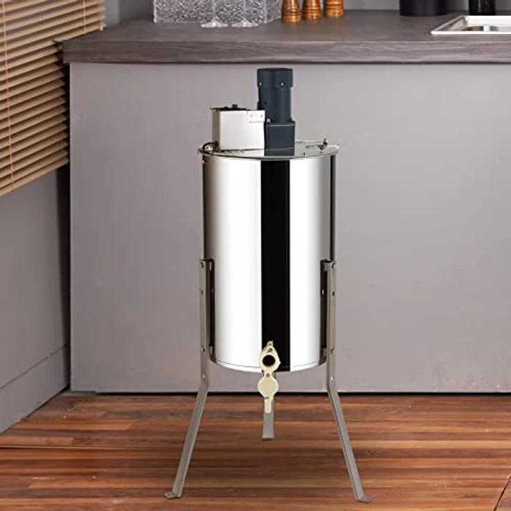 VEVOR Zentrifugenentsafter Elektrischer Honigschleuder, 2/4 Rahmen, Edelstahl, 140 W – Bild 9