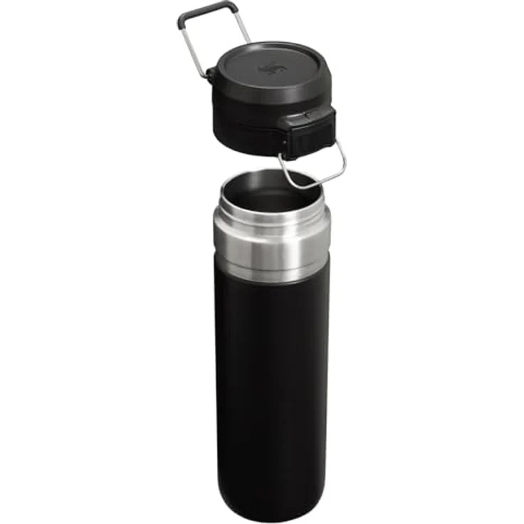 Stanley Quick Flip Trinkflasche, Edelstahl 24OZ, BPA-frei, spülmaschinenfest, auslaufsicher, hält 7+ Stunden kalt, schwarz 2.0: Tests, Infos & Preisvergleich