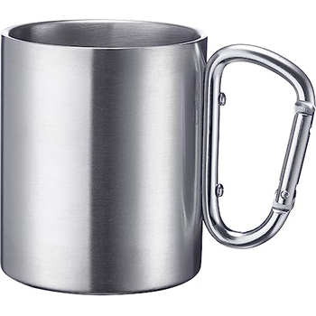 Cunhill Edelstahl-Kaffeetassen Set – 4 Stück, Doppelwandig, 300 Ml, Mit Griff, Spülmaschinenfest