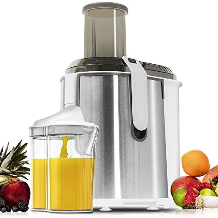 Cecotec Orbital Entsafter Extreme Titanium 19000 XXL Orbitalmischer, um den Saft von Obst und Gemüse zu extrahieren. Mit 19.000 U - min und 1000 W maximaler Leistung. Titanium-Beschichtung auf der Scheibe. XL Eingangskanal. ExtremeTitanium 19000 – Bild 2