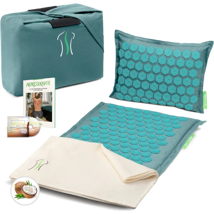 BACKLAxx® Akupressurmatte "Original" Halbleinen, Kokosfasern, Naturlatex, 10.272 Spitzen – Bild 1
