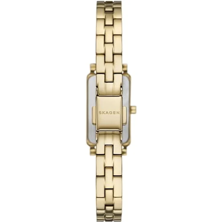 Skagen Damen Analog Quarz Uhr SKW3154, goldfarbenes Zifferblatt, Edelstahlarmband, wasserdicht bis 30 m – Bild 2