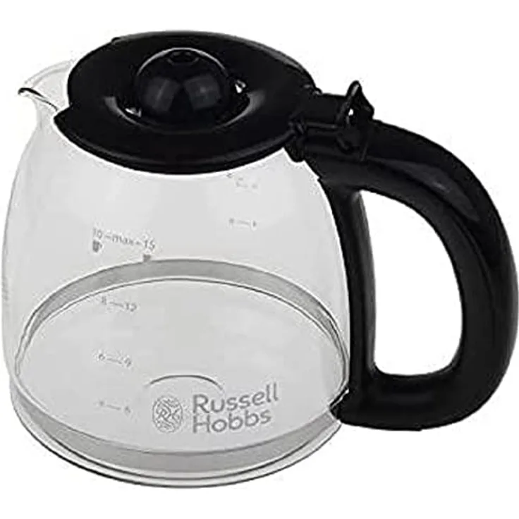 Russell Hobbs Ersatzglaskanne [für Kaffeemaschine Adventure 24010-56 & Colours+ Digital 24031-56, 24033-56, 24034-56 & Victory 24030-56] Kaffeekanne Glas für Filterkaffeemaschine 700214