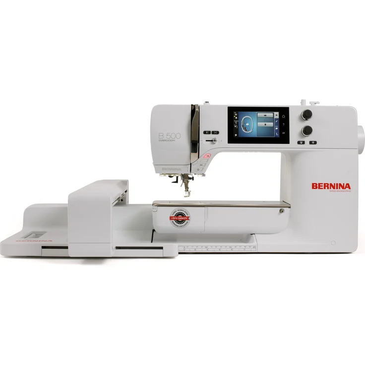 BERNINA B 500 mit SDT-Stickmodul, Nähmaschine mit unsichtbarem Vernähen und automatischem Stichschneiden
