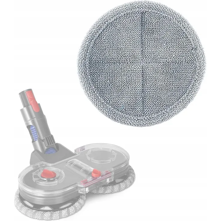 ROSFIX Mop-Aufsatz für Dyson 160mm, Waschbar, Kompatibel mit V7 V8 V10 V11 V15, Trocken- und Nassreinigung, 1 Stück