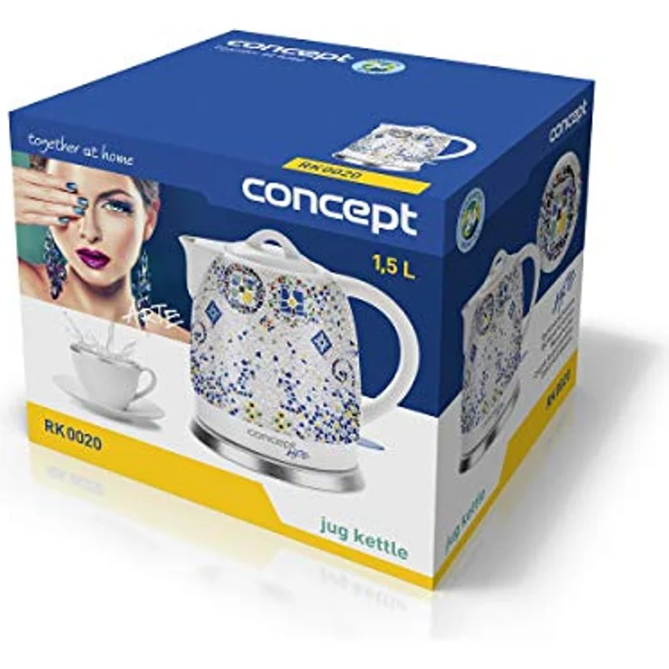 CONPT Hausgeräte RK0020 Keramik Wasserkocher, Einzigartiges Design, Hauch von Orient, 1,5 L, Weiß, 1350 W – Bild 10