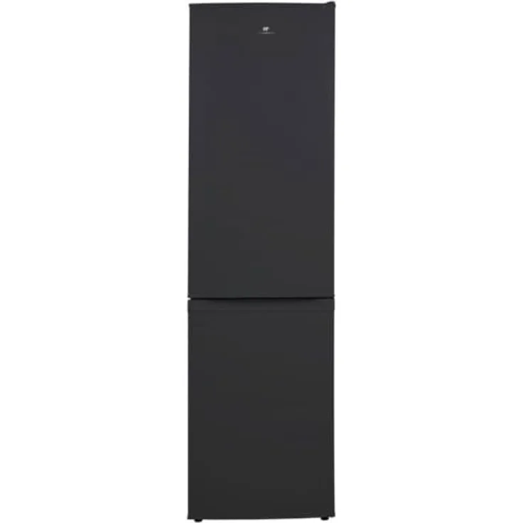 CONTINENTAL EDISON CEFC225NFB Kombi-Kühlschrank 225 L No Frost, schwarz, freistehend, 2-türig, LED-Innenbeleuchtung, 3 Gefrierschubladen