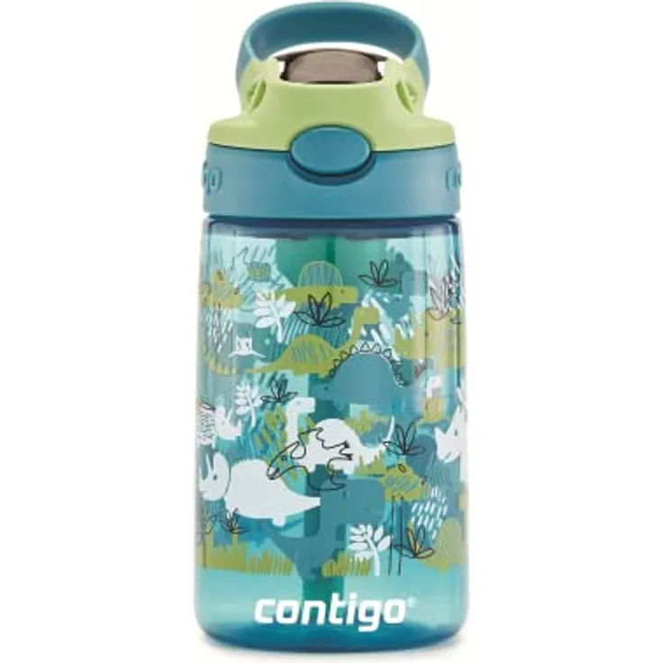 Contigo 2127479 Kids’ Easy-Clean AUTOSPOUT Straw Water Bottle; BPA-free, robust water bottle;,1 leak-proof; easy-clean; easy-clean; ideal for daycare, preschool, school and sports; 14 oz