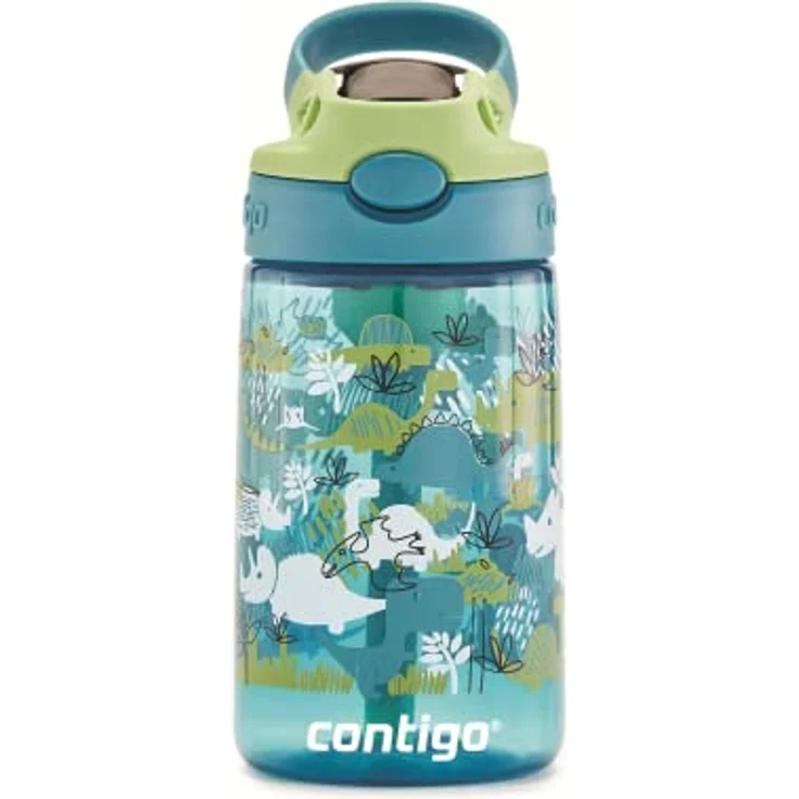 Contigo 2127479 Kids’ Easy-Clean AUTOSPOUT Straw Water Bottle; BPA-free, robust water bottle;,1 leak-proof; easy-clean; easy-clean; ideal for daycare, preschool, school and sports; 14 oz – Bild 1