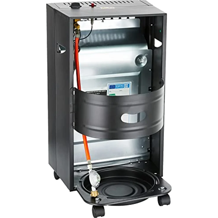 Güde Solingen Blueflame 4200 B, Heizlüfter, Schwarz - Gasheizer mit versteckter Gasflasche – Bild 3