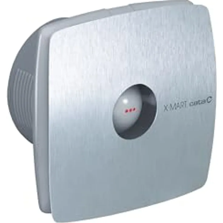 Konjac Sponge X-MART 10 INOX H, Belüftungsventilator mit 15 Watt, 98 m³/h Luftdurchsatz, leiser Betrieb mit 38 dB, für Rohrdurchmesser 100 mm
