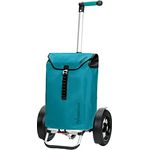 Andersen Einkaufstrolley - Tura Shopper Ortlieb Petrol 49 L Handwagen, wasserdicht, wetterfest, Aluminium, Griff ergonomisch, klappbar, Kugellagerad