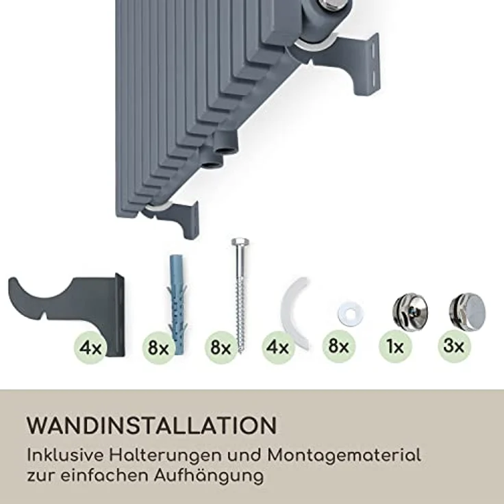 Blumfeldt Badheizkörper Vertikal, 1425W Flachheizkörper mit Thermostat, energieeffizient für Badezimmer & Wohnzimmer – Bild 4