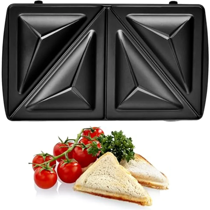 Hyundai 3-in-1-Sandwichmaker SM627, 700 W, austauschbare Sandwich/Waffel/Panini Platten, Lichtsignalisierung, Überhitzungsschutz – Bild 6