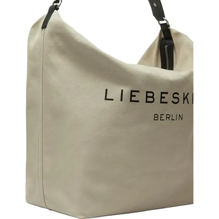 Liebeskind Clea Schultertasche, 42 cm, grau, 100% Canvas, 42 cm x 17 cm x 51 cm – Bild 5