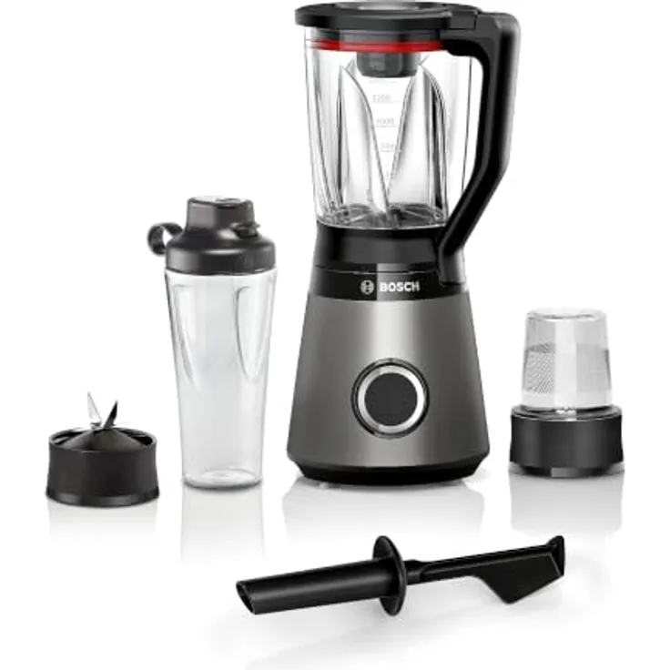 Bosch Serie 4 MMB4197S, Standmixer mit 1,5 l Fassungsvermögen, Pulsfunktion, 1200 W, Schwarz