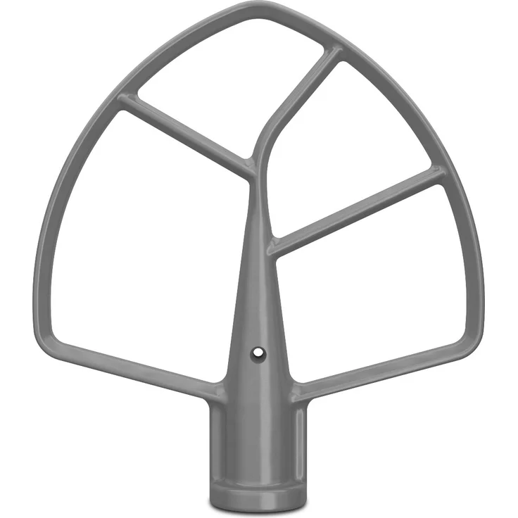KitchenAid 5,6L/6,6L/6,9L Nylonbeschichteter Flachrührer 5KSMBLSF - Silberbeschichtet für große Küchenmaschinen mit Schüsselheber – Bild 1