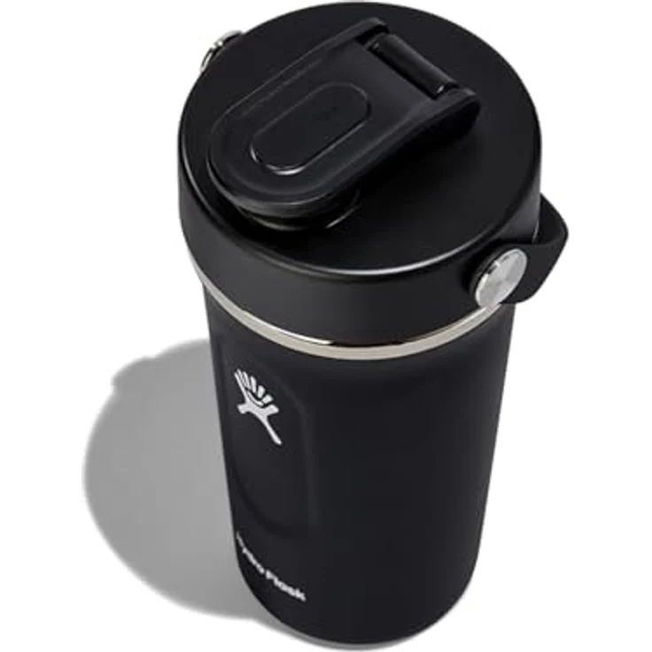 Hydro Flask Insulated Shaker Bottle - 709 ml (24 oz) isolierte Shaker-Flasche für Proteinshakes, Nahrungsergänzungen und mehr - Black – Bild 3